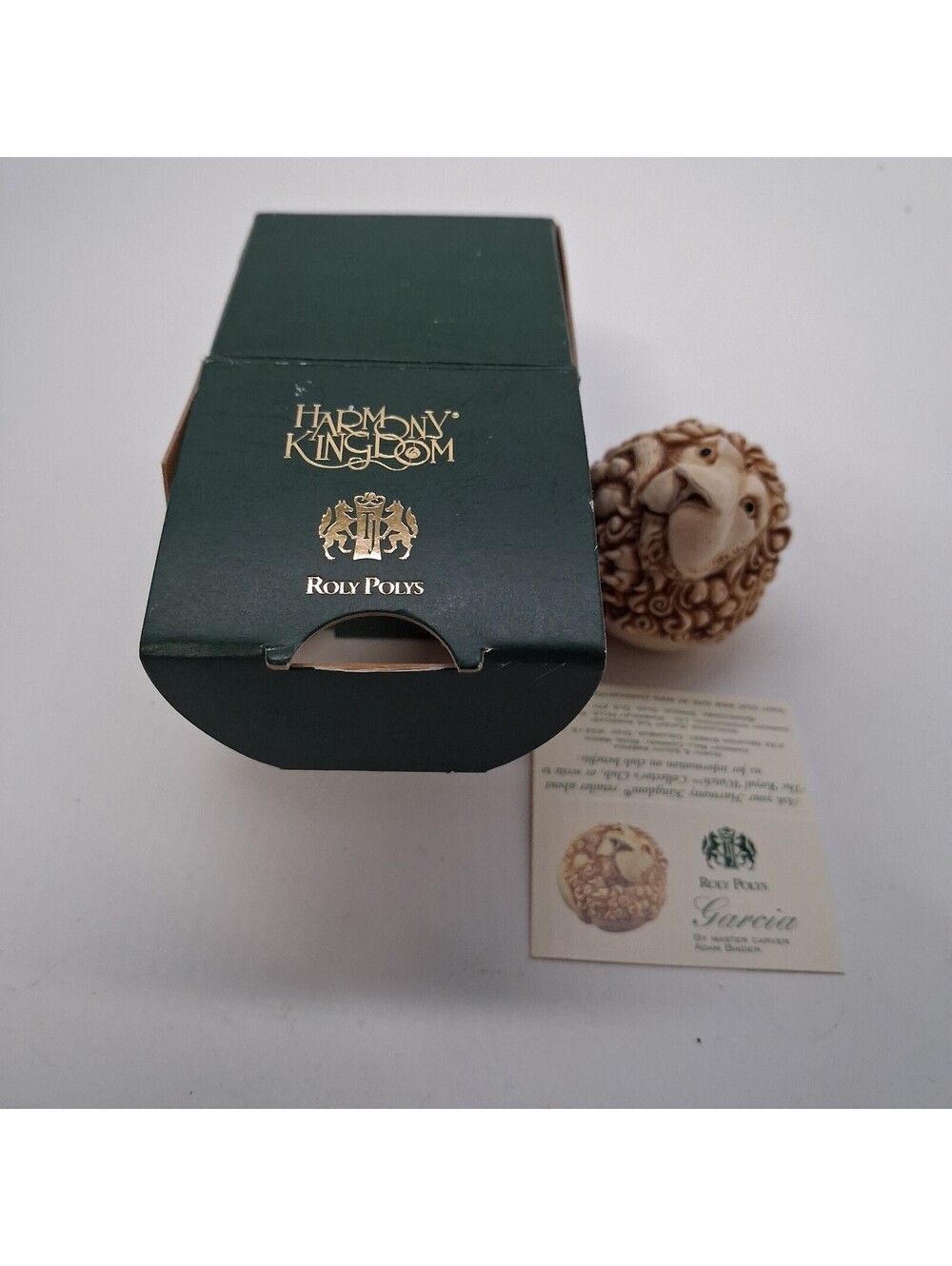Harmony Kingdom Roly Polys Garcia Lion Adam Binder Trinket Box w Box Card